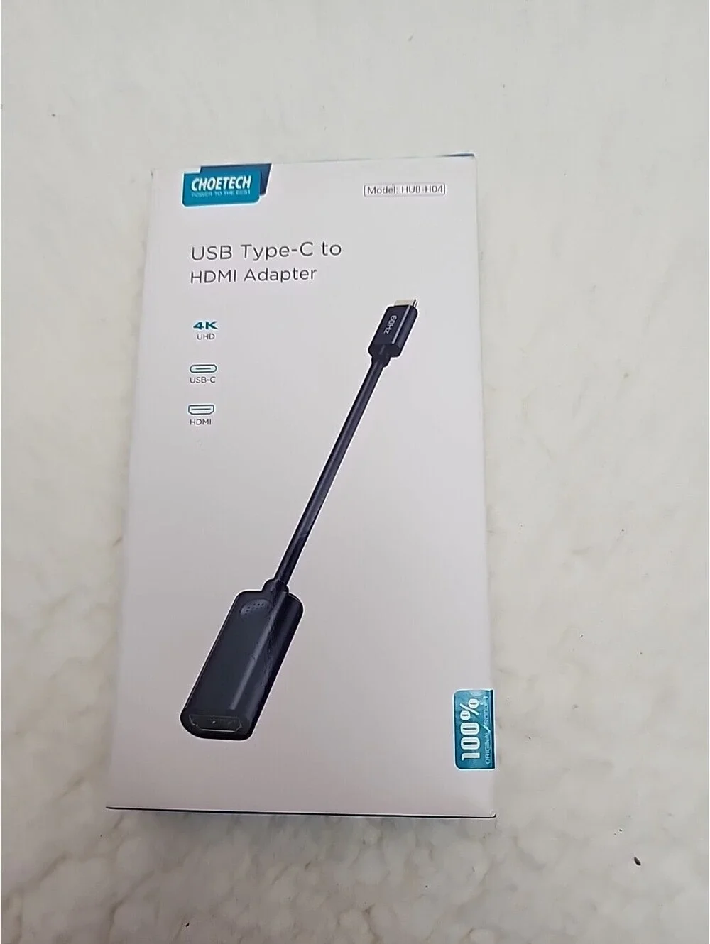 Choetech HUB-H04 4K USB-C to HDMI DisplayPort Adapter - New